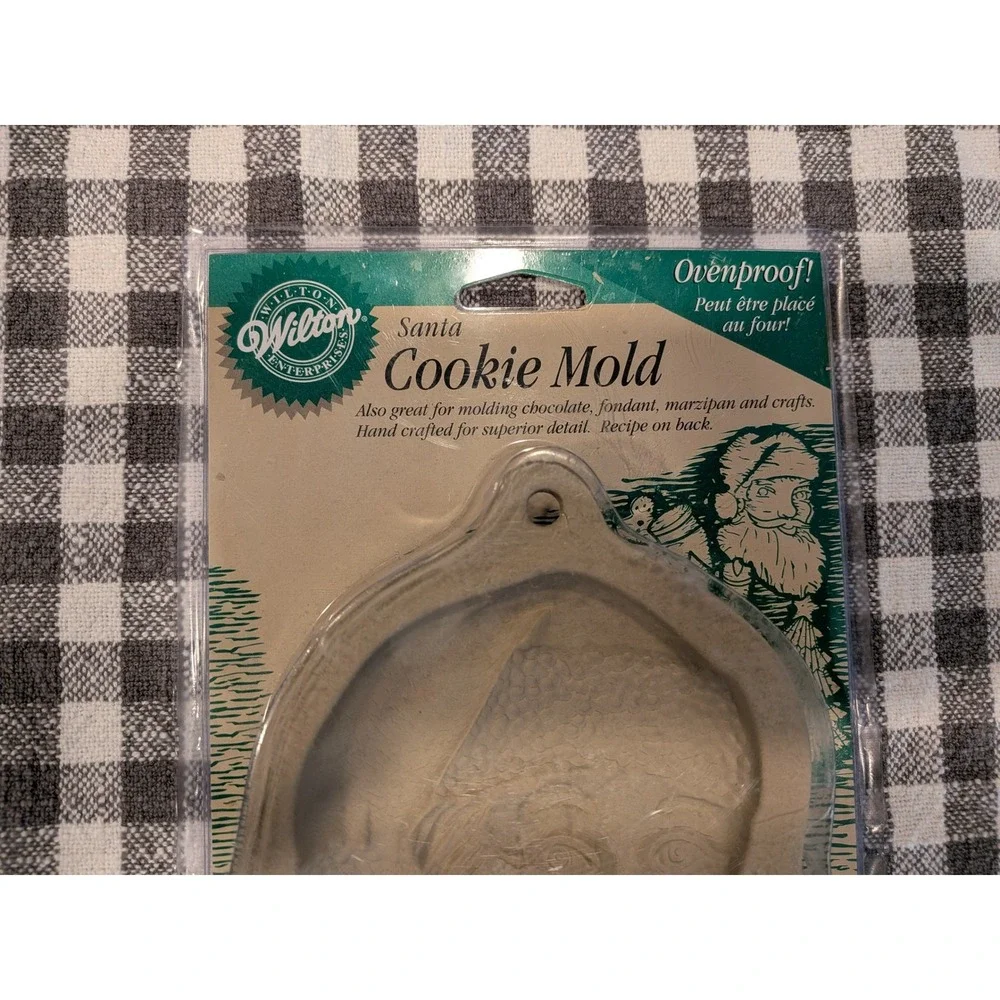 Wilton Santa Claus‎ Cookie Mold Vintage 1997 Stoneware Clay Christmas 2306-1002